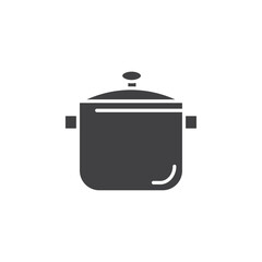 Pressure cooker icon Thin isolated logo