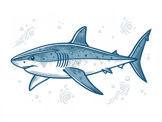 Naklejka premium shark vector illustration