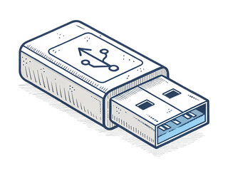 Obraz premium usb flash drive