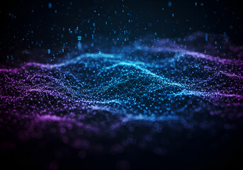 Visualização de Rede Neural e Big Data em IA background