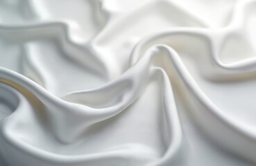 Fototapeta premium Beautiful blurred grey, white satin texture photo. Elegant seamless soft fabric background. Luxurious cloth surface, textile material, delicate muted neutral calming gentle subtile chic.