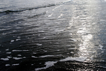 広大な砂浜の先に延々と広がる太平洋。波が絶え間なく打ち寄せ、そして引いていく。決して留まることは無い。音を立てて寄せる波。そして音もなく砂浜を滑るように押し寄せて来る波。小さな泡を砂浜の上に残していく。太陽の光が眩しいほどに波を輝かせる。誰も居ない海。静寂な時が流れていく。のどかな風景。時が経つのも忘れて私はいつまでもこの景色を眺めていた。