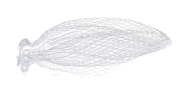 fruit wrap net waste isolated