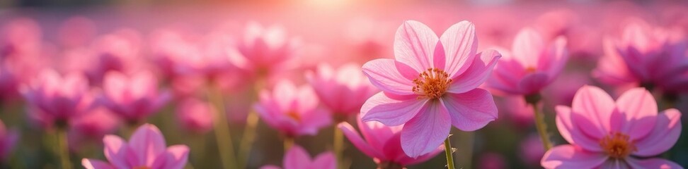 A field of soft plum-colored blooms swaying gently, flower, fuzzy