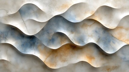 Abstract Wave Pattern Textured Wall Art