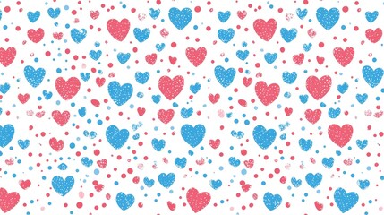 Colorful Heart Pattern Design for Valentine’s Day Celebrations