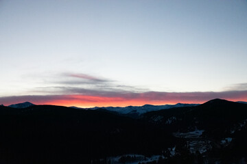 Lingering Light Over the Rocky Mountains