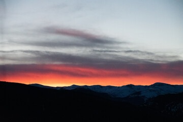 Lingering Light Over the Rocky Mountains