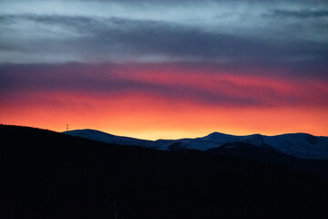 Lingering Light Over the Rocky Mountains
