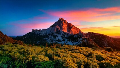 緑豊かな小山