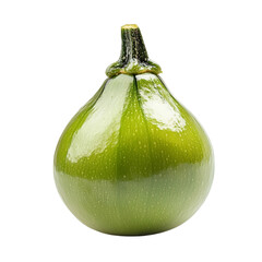 Green Fig Isolated on Transparent Background