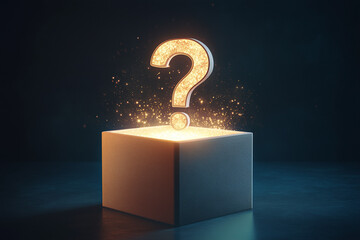 Mystery box isolated