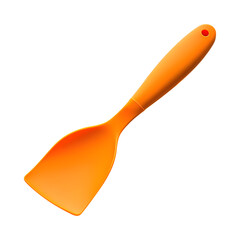 Yellow Plastic Spatula Isolated on Transparent Background