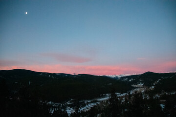 Pink and Purple Twilight Sky