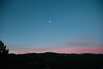 Pink and Purple Twilight Sky