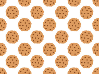 Background design template cookies pattern repeat