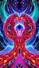 colorful mind subconscious fiction abstract futuristic science picture concept style brain spirituality psychology meditation cerebral cognition complexity consciousness contemplation dream fantasy