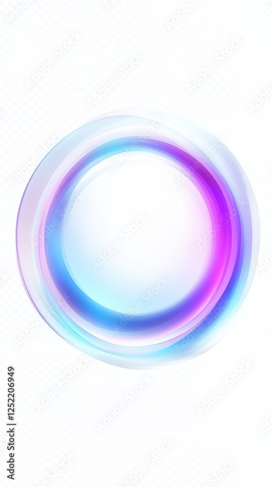 Aufkleber abstract multicolored circular design with gradient hues, modern digital art concept