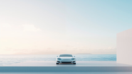 Illustration of product display scene