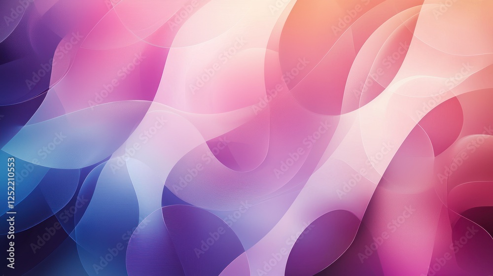 Poster a subtle abstract international women's day design with soft gradients blending into empowering symb