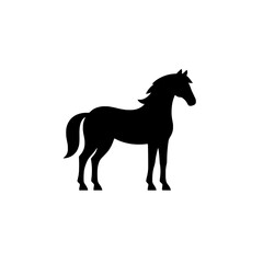 Elegant Horse Silhouette:  A striking silhouette of a horse, capturing its graceful form and powerful presence.