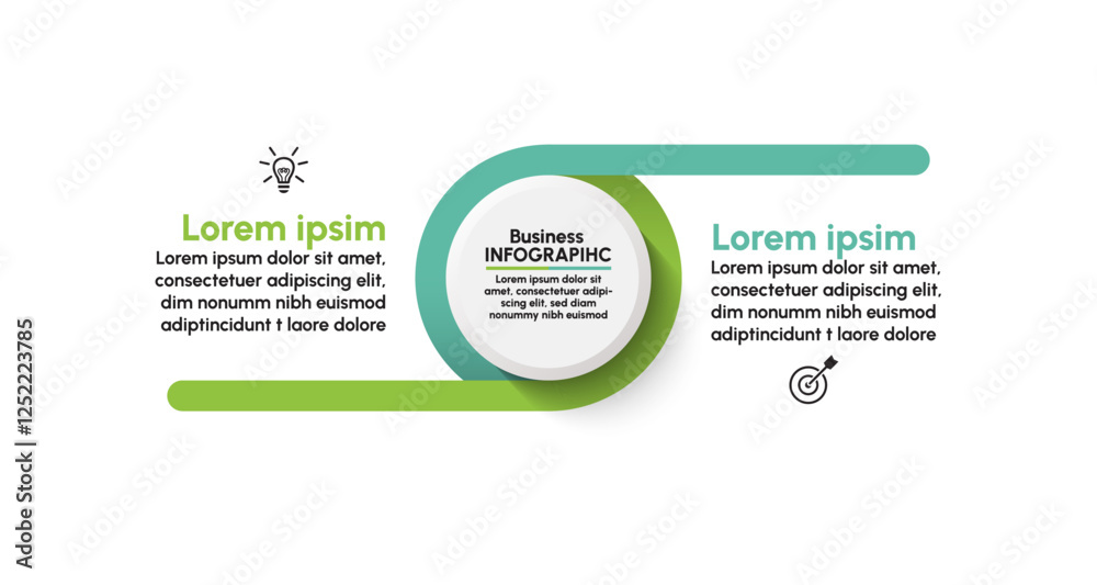 Wall mural business data visualization. timeline infographic icons designed for abstract background template mi