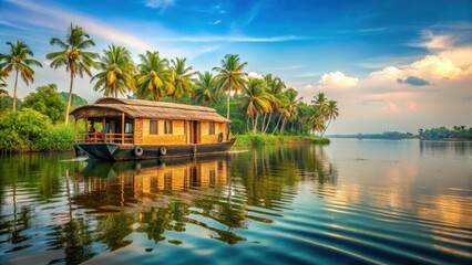 Serene Alappuzha Backwaters, Houseboat Sailing, kerala backwater