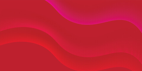 Abstract red background with flowing lines for futuristic concept. Dynamic waves. vector illustration.