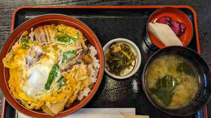 うな玉丼定食