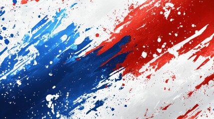 Abstract Red Blue White Splash Paint Artwork Background Texture Design