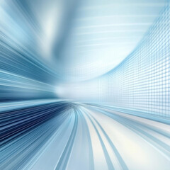 Abstract Blue Motion Background with Dynamic Lines and Light Effects