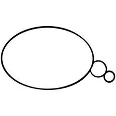 A cartoon thought bubble