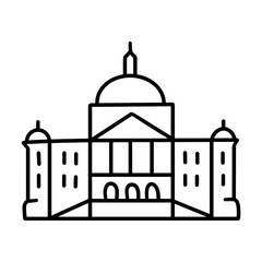 Obraz premium vector illustration of a church