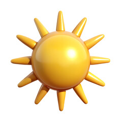 sun isolated transparent background Plastic illustration png