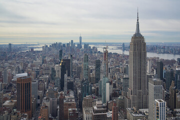 Obraz premium Aerial view of Manhattan, New York.