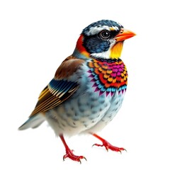 Obraz premium Captivating Sparrow Design with Bold Patterns