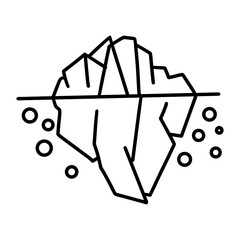 snow disaster icon illustration