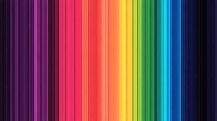 Vertical Rainbow Stripes Colorful Abstract Design