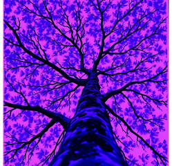 silhouette of a tree