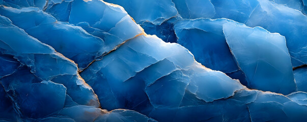 Naklejka premium Glacial ice texture, blue hues, background light