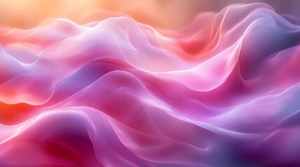 Obraz premium soft colorful waves of fabric with vibrant hues, abstract artistic concept