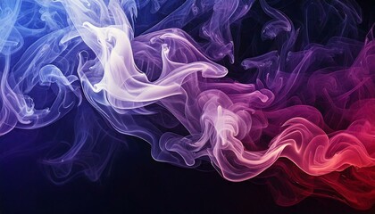 3d realistic Lavender color and Berry color gradient smoke bright abstract background 
