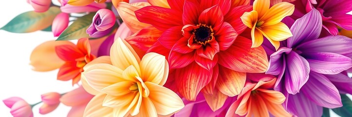 Fototapeta premium Layered Floral Patterns - Abstract Botanical Art
