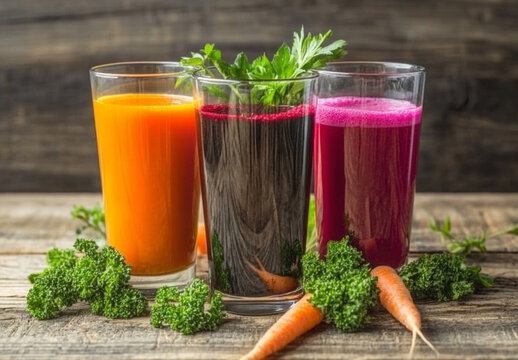 Beet and Carrot Juice, a Colorful and Healthy Choice