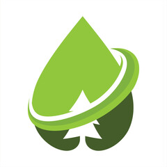 Environmentally friendly petroleum illustrator logo design
