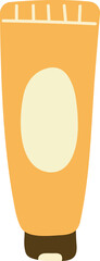 Yellow Cream Tube with Oval Label Space