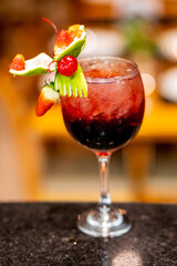 Drink de Uva com Decoração