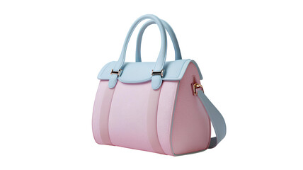 pink handbag with transparent background