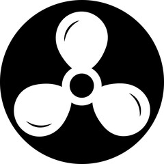 Electric fan icon. Air conditioning heating and cooling black fan bicolor line and flat vector isolated on transparent background. Wind symbol , cold temperature design concepts.