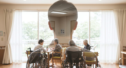 人材不足のイメージ・介護施設・医療・高齢者